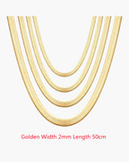 Flat Snake Chain Necklace view 34