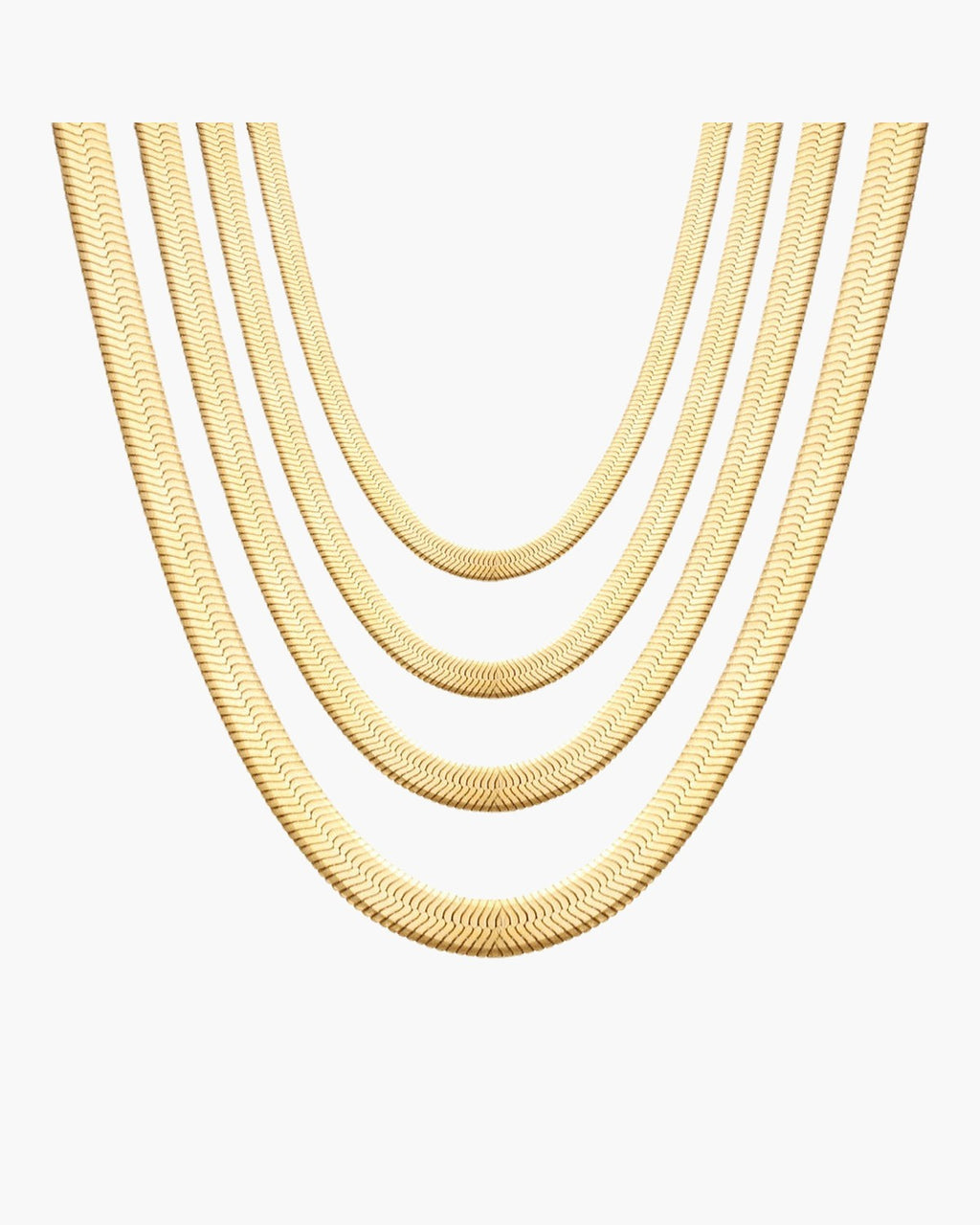 Flat Snake Chain Necklace view 10
