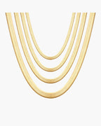 Flat Snake Chain Necklace view 10