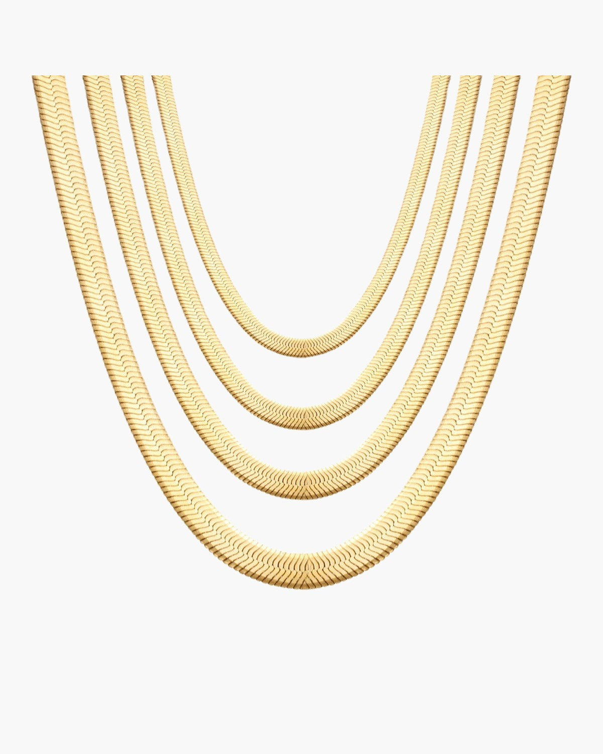 Flat Snake Chain Necklace view 10