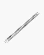 Geometric Link Bracelet in Titanium Steel view 7