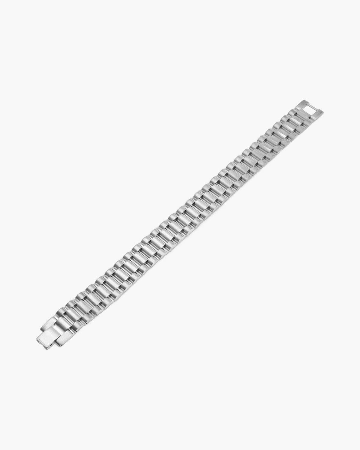 Geometric Link Bracelet in Titanium Steel view 7