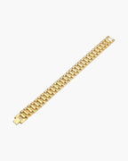 Geometric Link Bracelet in Titanium Steel view 8
