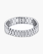 Geometric Link Bracelet in Titanium Steel view 7