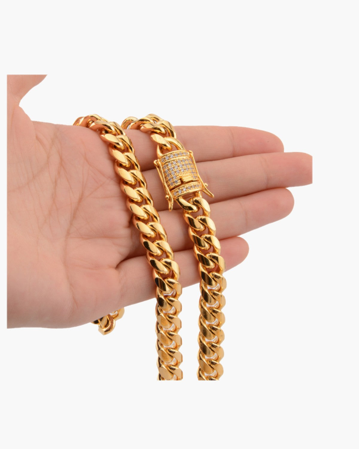 Gold-Tone Cuban Link Chain view 10