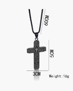Lord's Prayer Cross Pendant Necklace view 8
