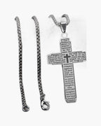 Lord's Prayer Cross Pendant Necklace view 4