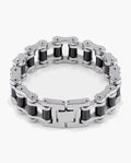 Marco Maveri Bicycle Chain Link Bracelet, Black / Silver