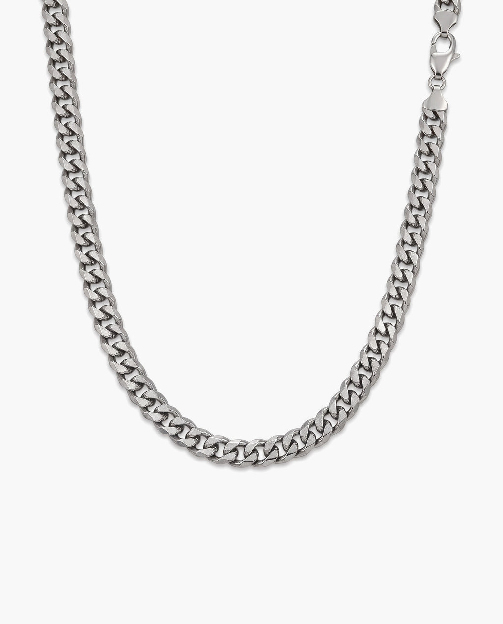 Marco Maveri Bold Cuban Link Chain in Titanium Steel, Silver