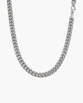 Marco Maveri Bold Cuban Link Chain in Titanium Steel, Silver
