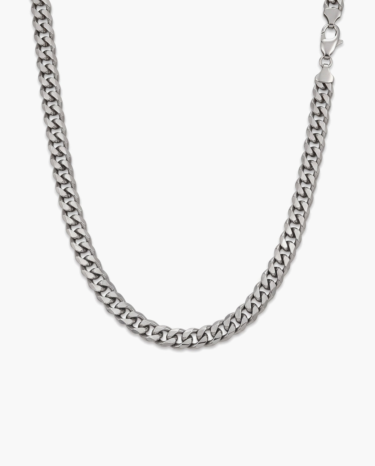 Marco Maveri Bold Cuban Link Chain in Titanium Steel, Silver