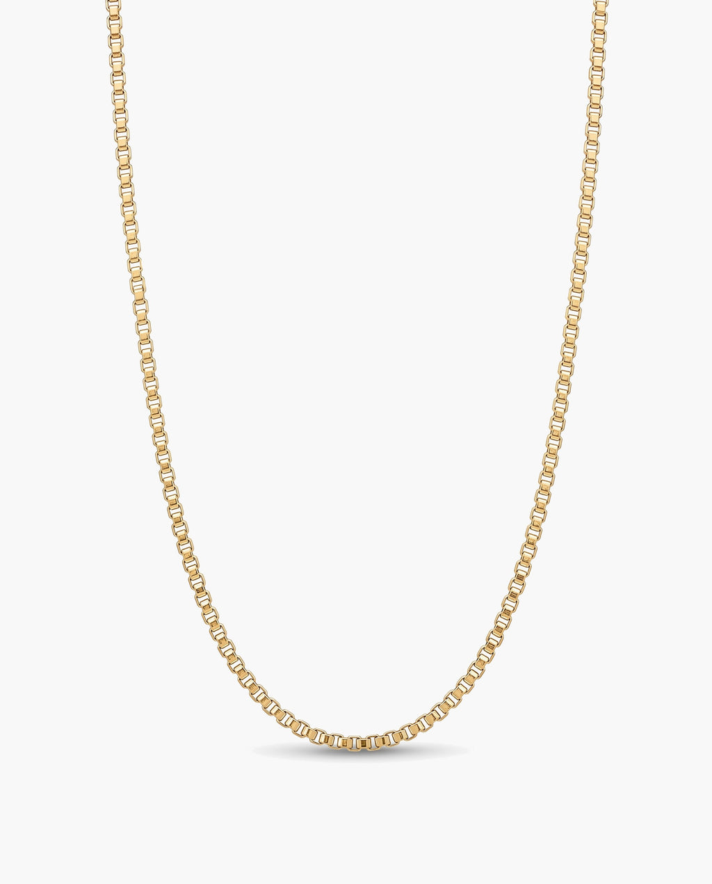 Marco Maveri Box Chain Necklace in Titanium Steel, Gold