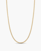 Marco Maveri Box Chain Necklace in Titanium Steel, Gold