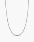Marco Maveri Box Chain Necklace in Titanium Steel, Silver