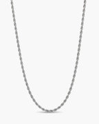 Marco Maveri Braided Titanium Steel Chain, Silver