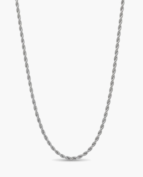 Marco Maveri Braided Titanium Steel Chain, Silver