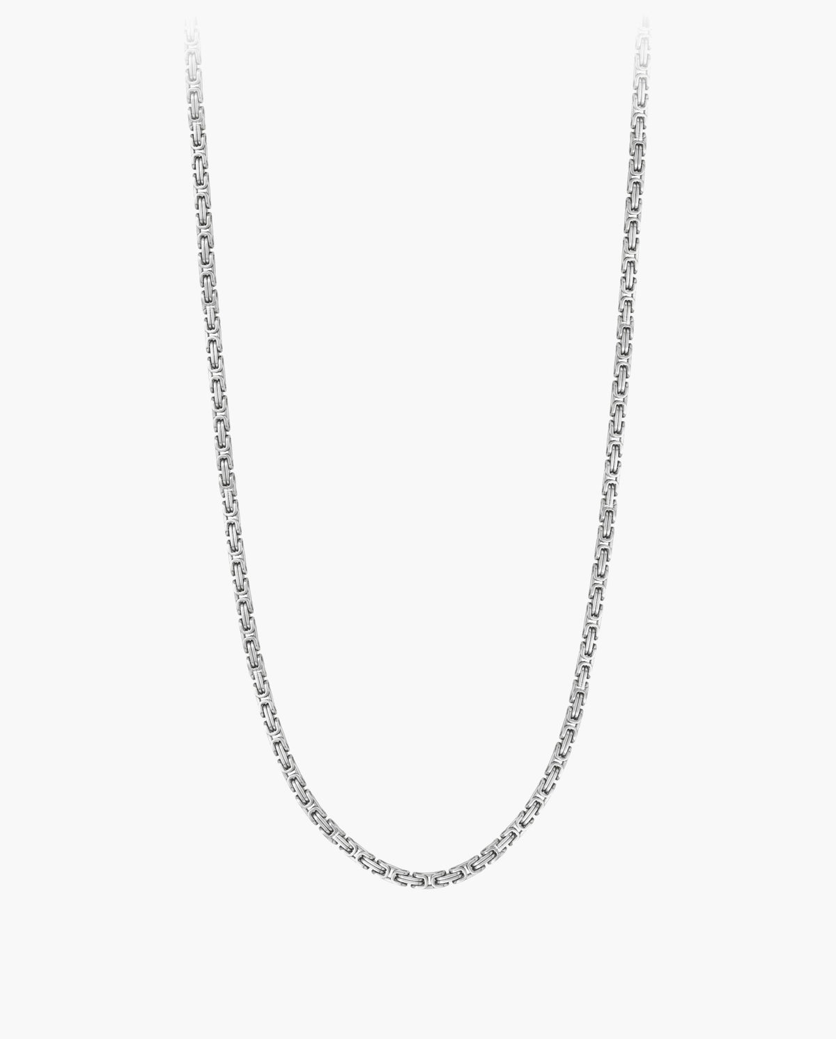 Marco Maveri Byzantine Chain in Stainless Steel, Silver, 4 mm wide