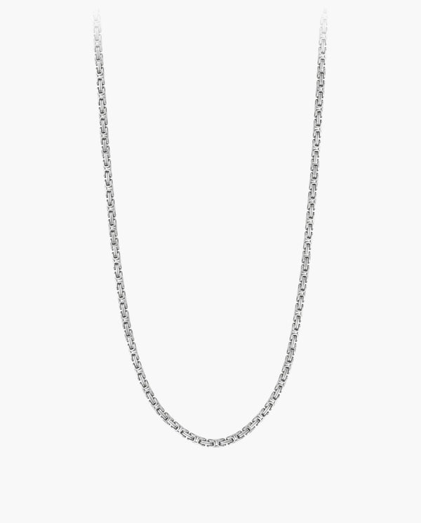 Marco Maveri Byzantine Chain in Stainless Steel, Silver, 4 mm wide