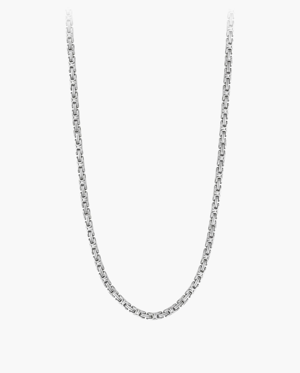 Marco Maveri Byzantine Chain in Stainless Steel, Silver, 5 mm wide