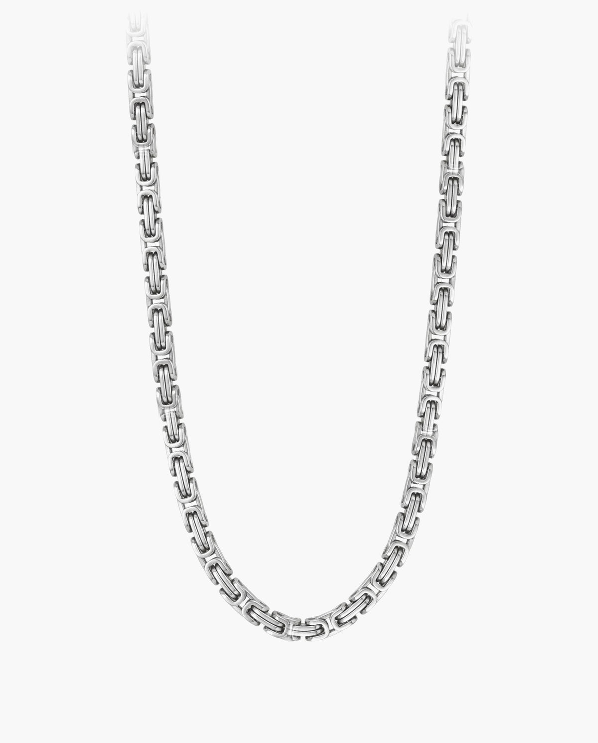 Marco Maveri Byzantine Chain in Stainless Steel, Silver, 8 mm wide
