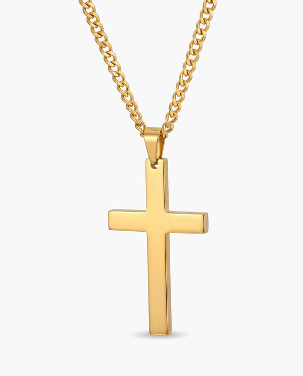 Marco Maveri Classic Cross Pendant Necklace, Gold