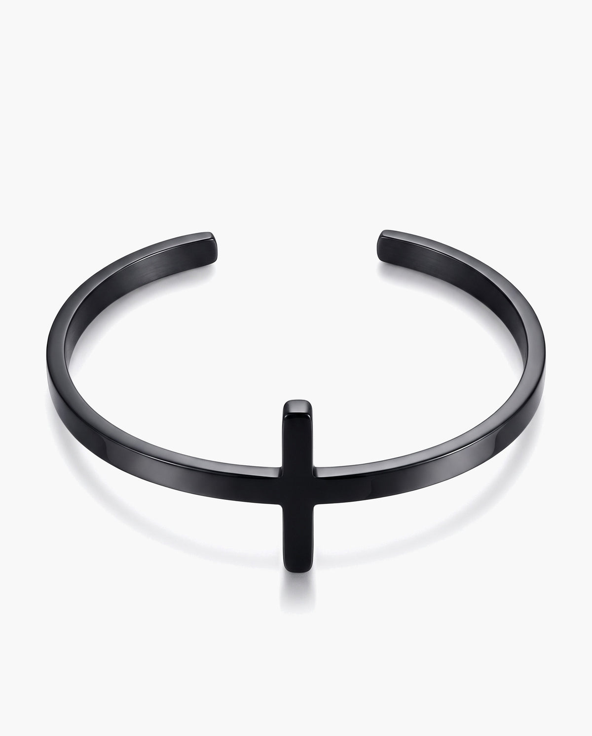 Marco Maveri Cross Motif Cuff Bracelet, Black