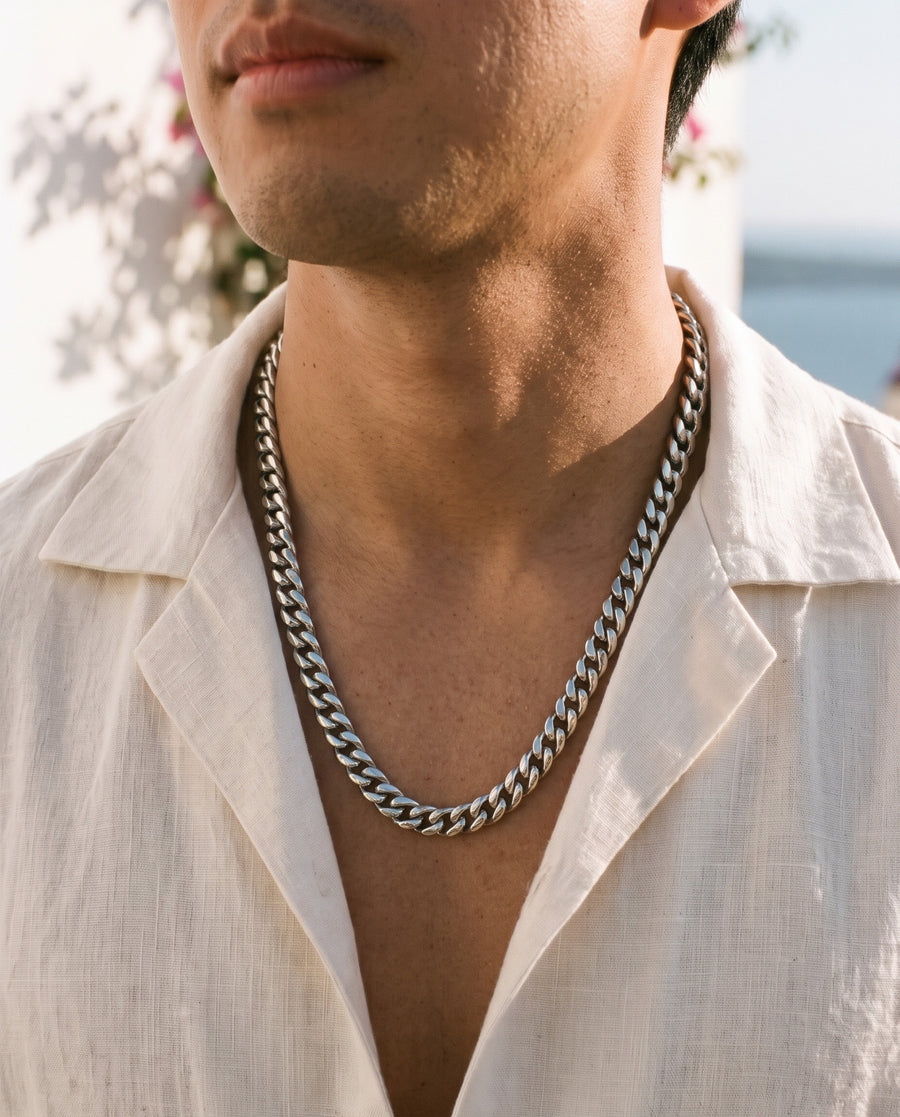 Silver Cuban Link Chain