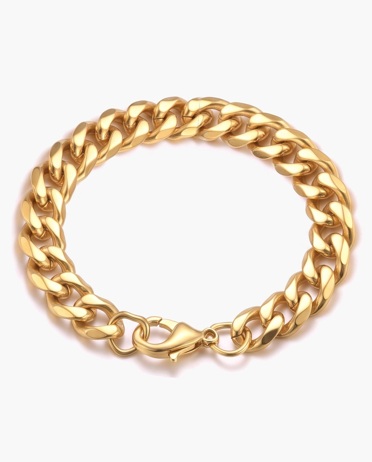 Marco Maveri Cuban Link Chain Bracelet, Gold, 11 mm wide