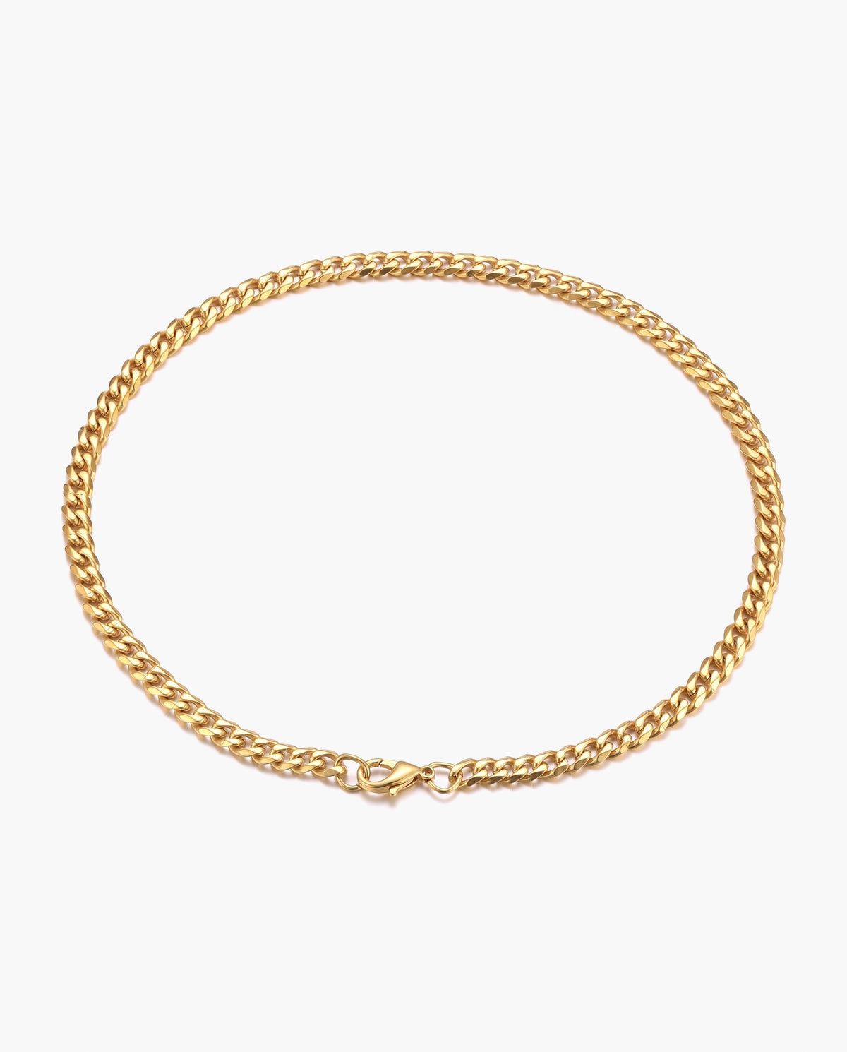 Marco Maveri Cuban Link Chain Bracelet, Gold, 3 mm wide
