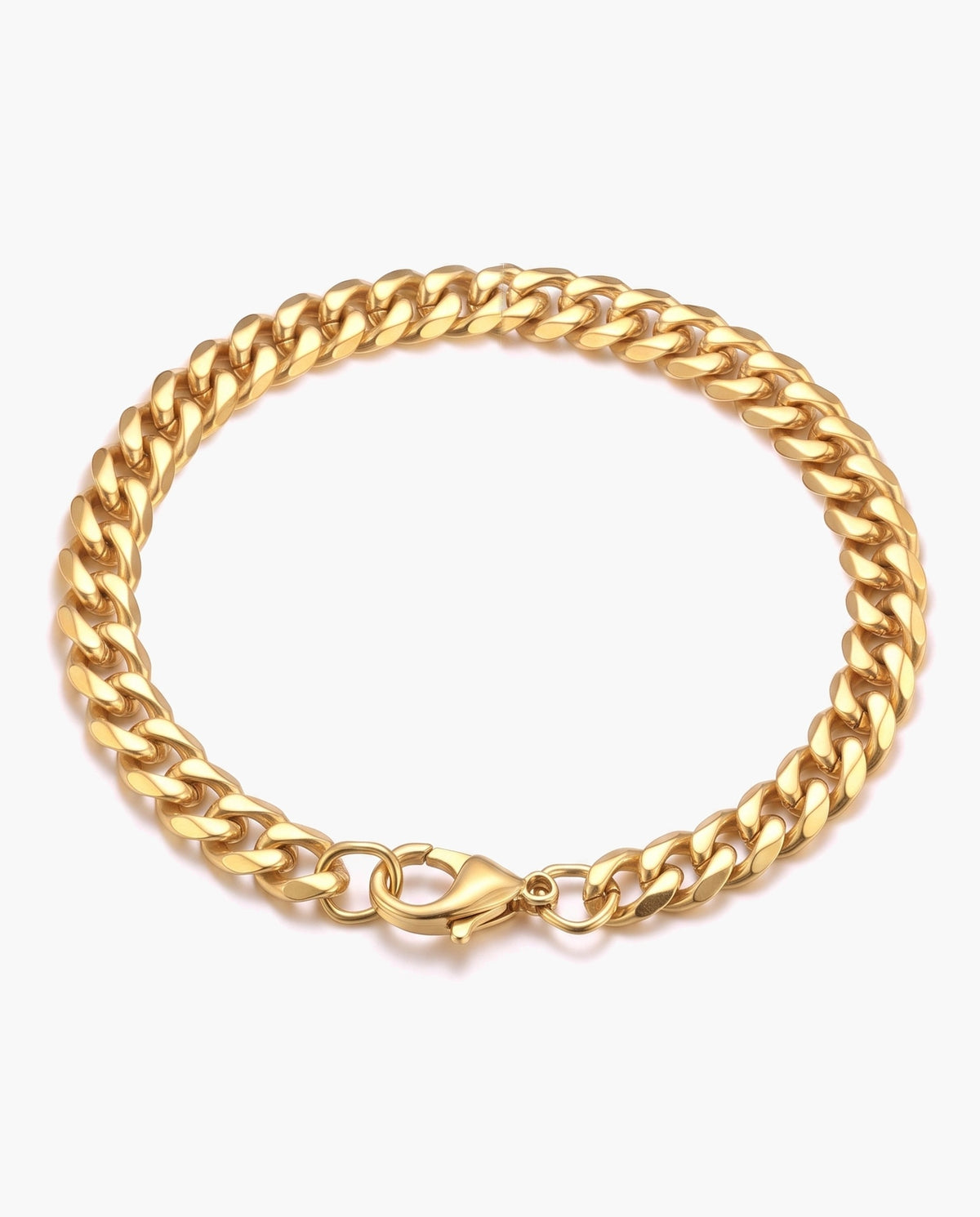 Marco Maveri Cuban Link Chain Bracelet, Gold, 7 mm wide