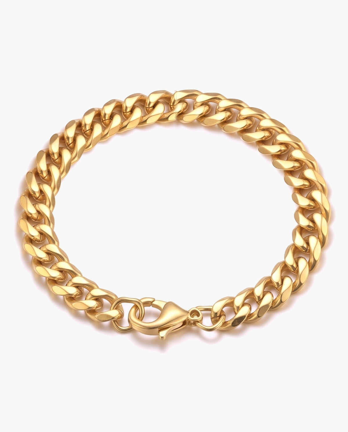 Marco Maveri Cuban Link Chain Bracelet, Gold, 9 mm wide