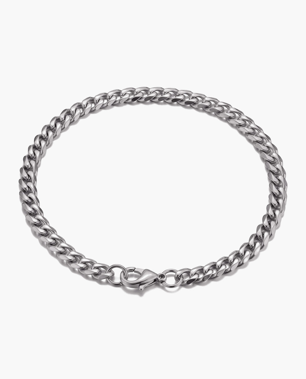 Marco Maveri Cuban Link Chain Bracelet, Silver, 5 mm wide