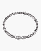 Marco Maveri Cuban Link Chain Bracelet, Silver, 5 mm wide