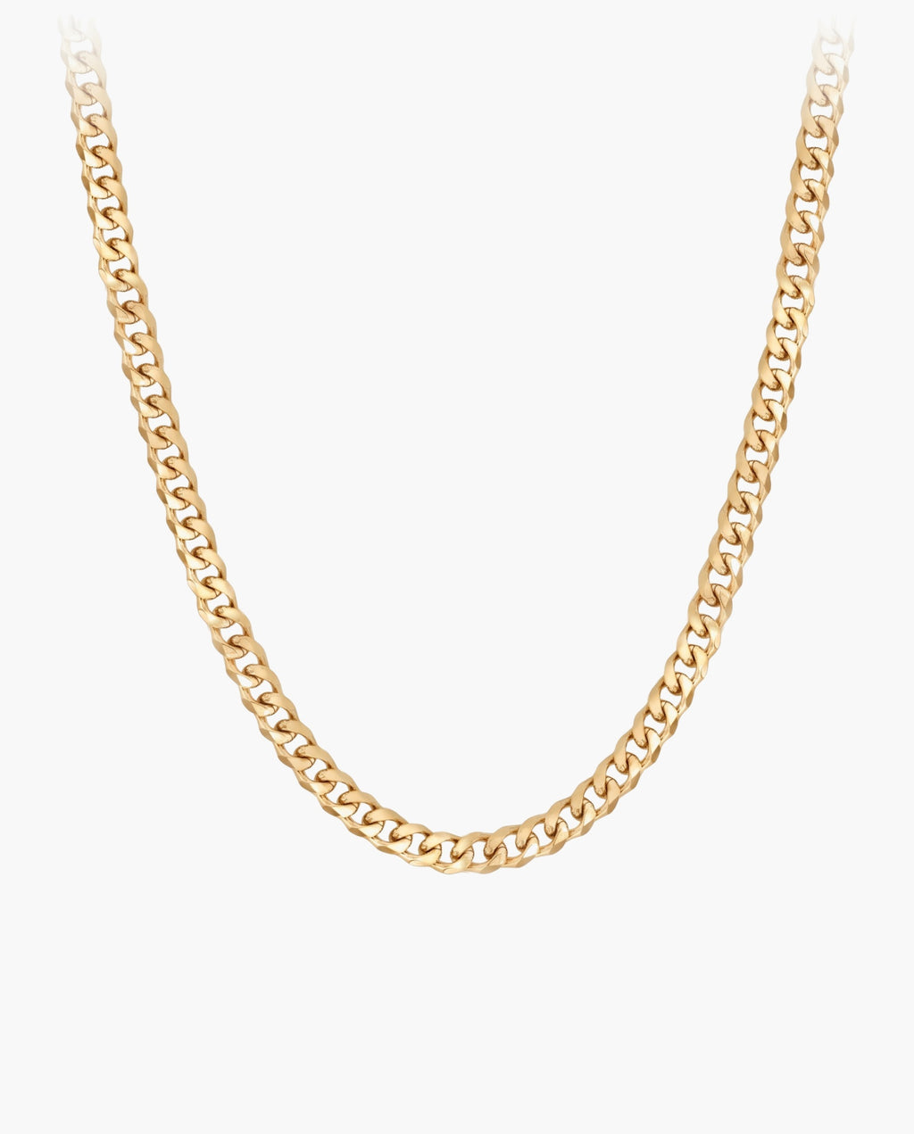 Marco Maveri Cuban Link Chain Necklace, Gold, 4 mm wide