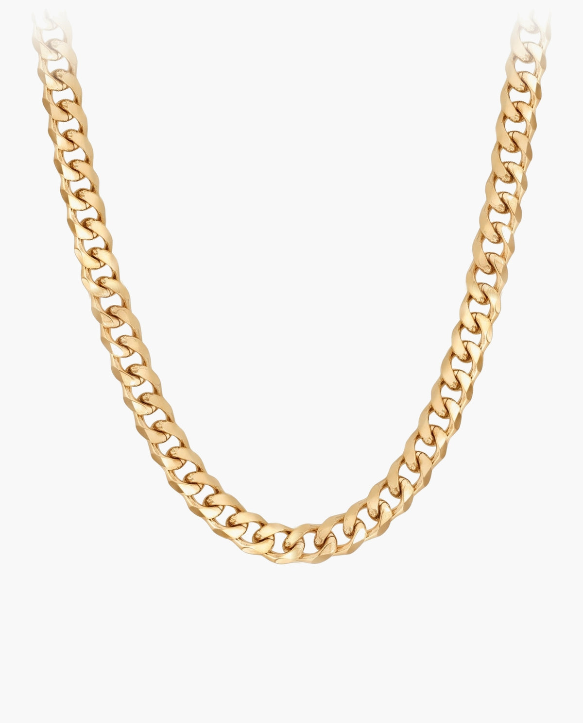 Marco Maveri Cuban Link Chain Necklace, Gold, 6 mm wide