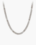Marco Maveri Cuban Link Chain Necklace, Silver, 4 mm wide