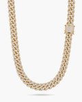 Marco Maveri Cuban Link Chain with Cubic Zirconia, Gold