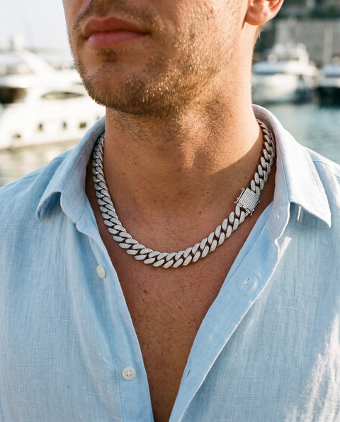 Cuban Link Chain with Cubic Zirconia