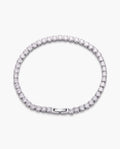 Marco Maveri Cubic Zirconia Tennis Bracelet, Silver, 3 mm wide