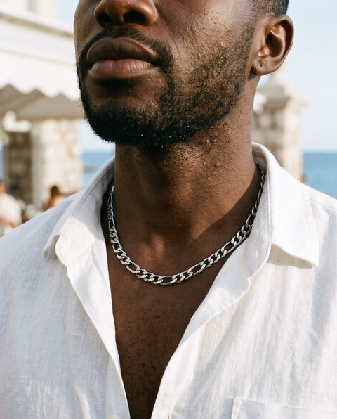 Figaro Chain Necklace in Stainless Steel