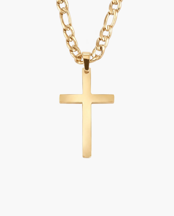 Marco Maveri Figaro Chain with Cross Pendant, Gold
