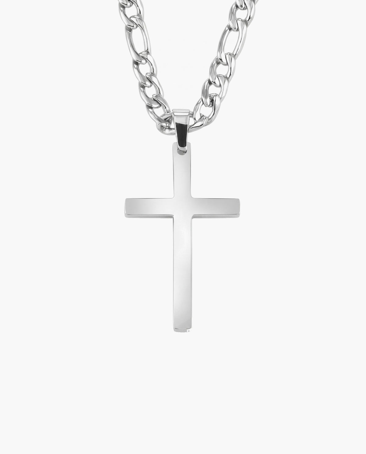 Marco Maveri Figaro Chain with Cross Pendant, Silver