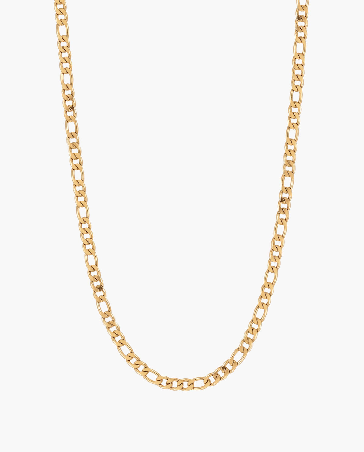 Marco Maveri Figaro Link Chain Necklace, Gold, 4 mm wide