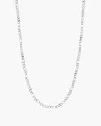 Marco Maveri Figaro Link Chain Necklace, Silver, 3 mm wide