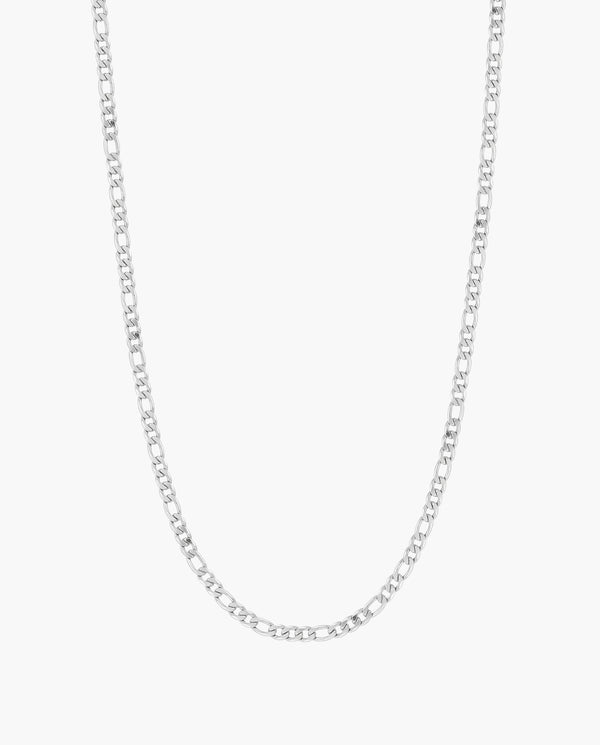Marco Maveri Figaro Link Chain Necklace, Silver, 3 mm wide