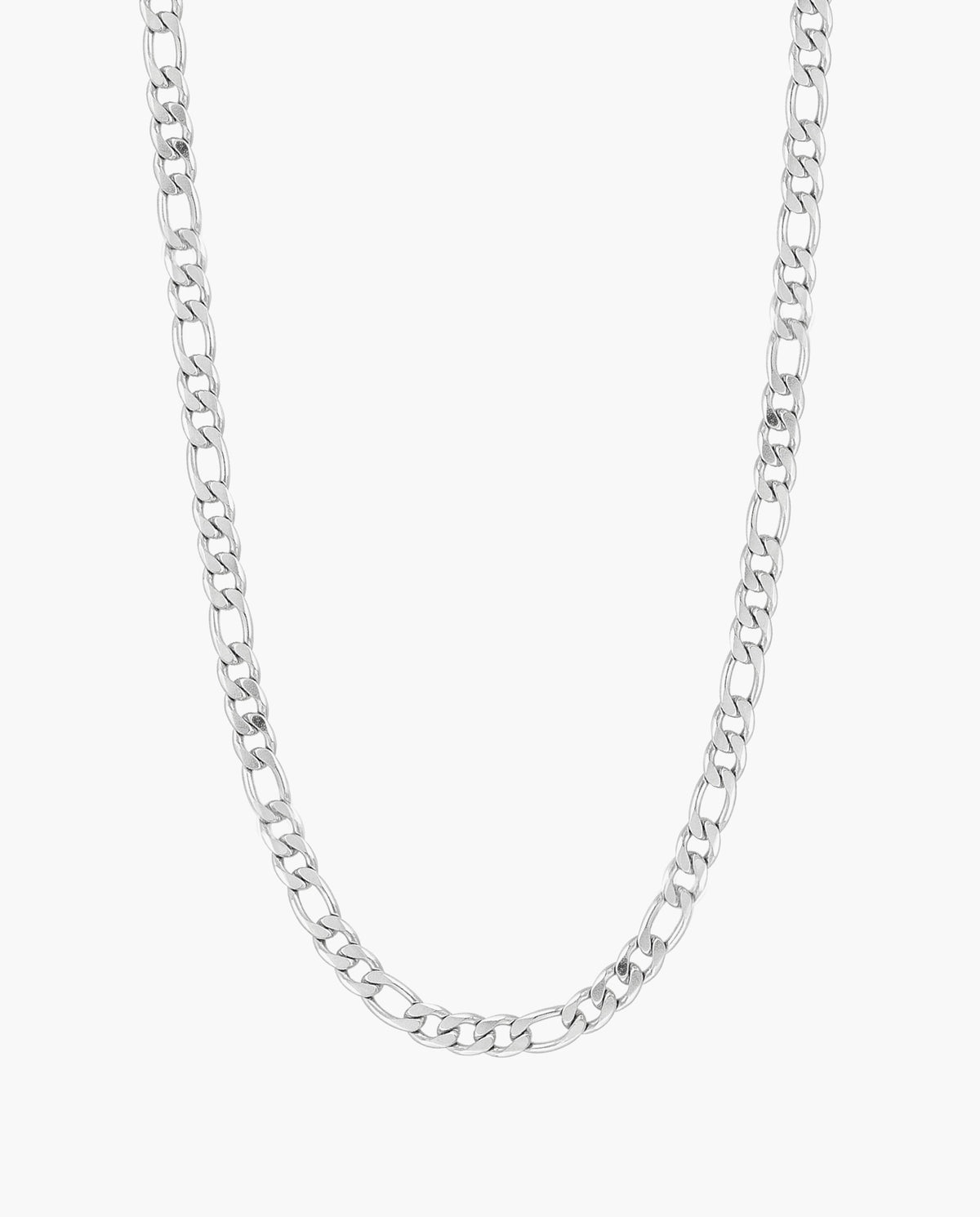 Marco Maveri Figaro Link Chain Necklace, Silver, 5 mm wide