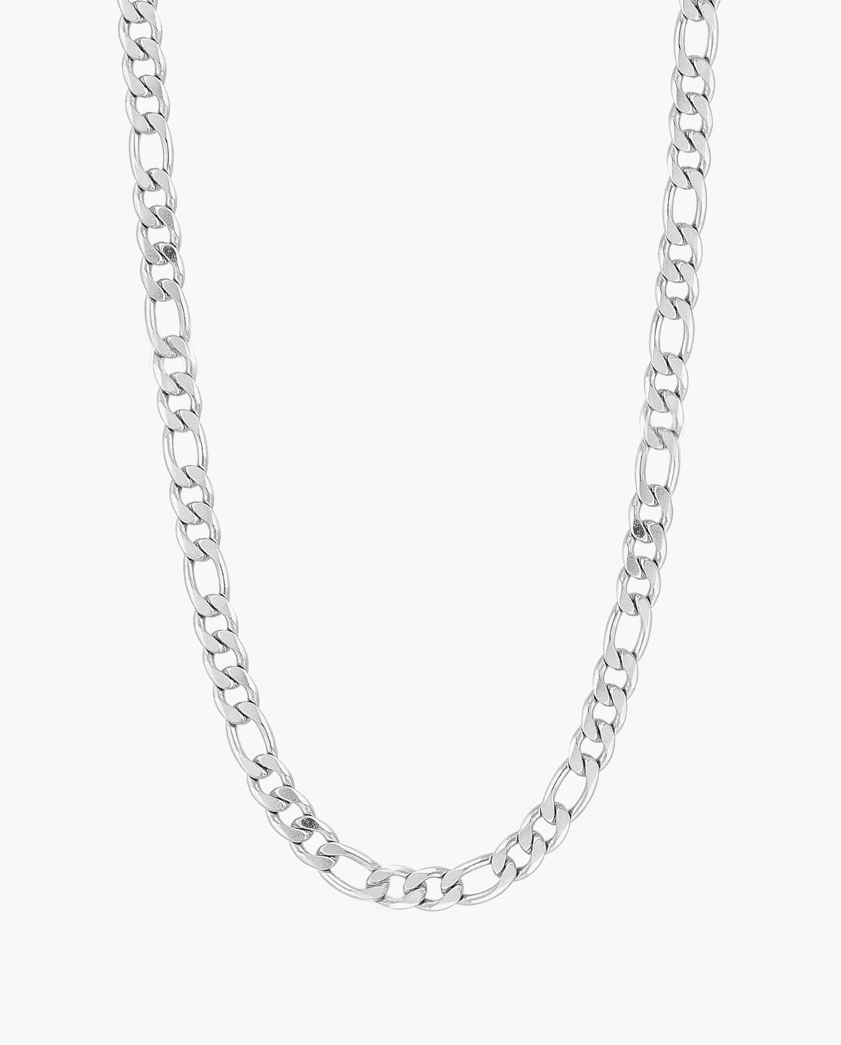 Marco Maveri Figaro Link Chain Necklace, Silver, 6 mm wide