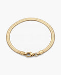 Marco Maveri Flat Snake Chain Bracelet, Gold, 3 mm wide