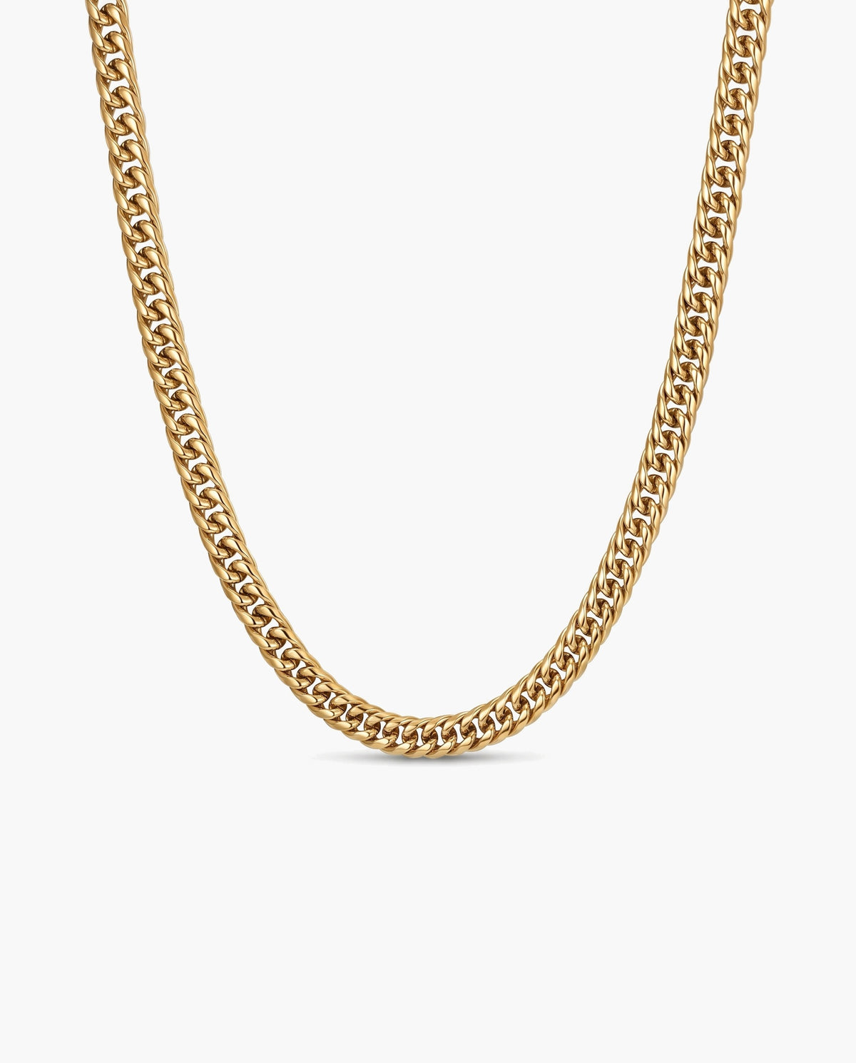 Marco Maveri Franco Link Chain Necklace, Gold, 6 mm wide