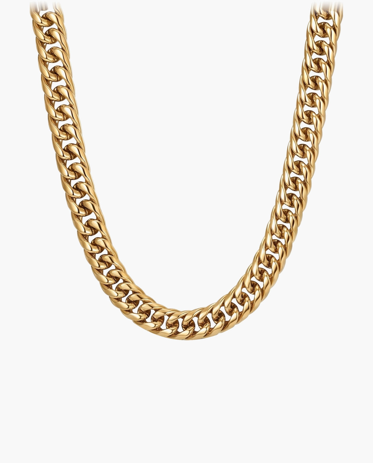 Marco Maveri Franco Link Chain Necklace, Gold, 9 mm wide